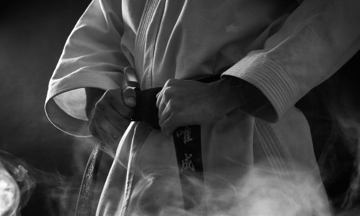 Young Taekwondo athletes training