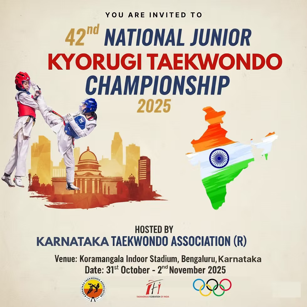 42nd National Junior Kyorugi Championships Official Invitation
